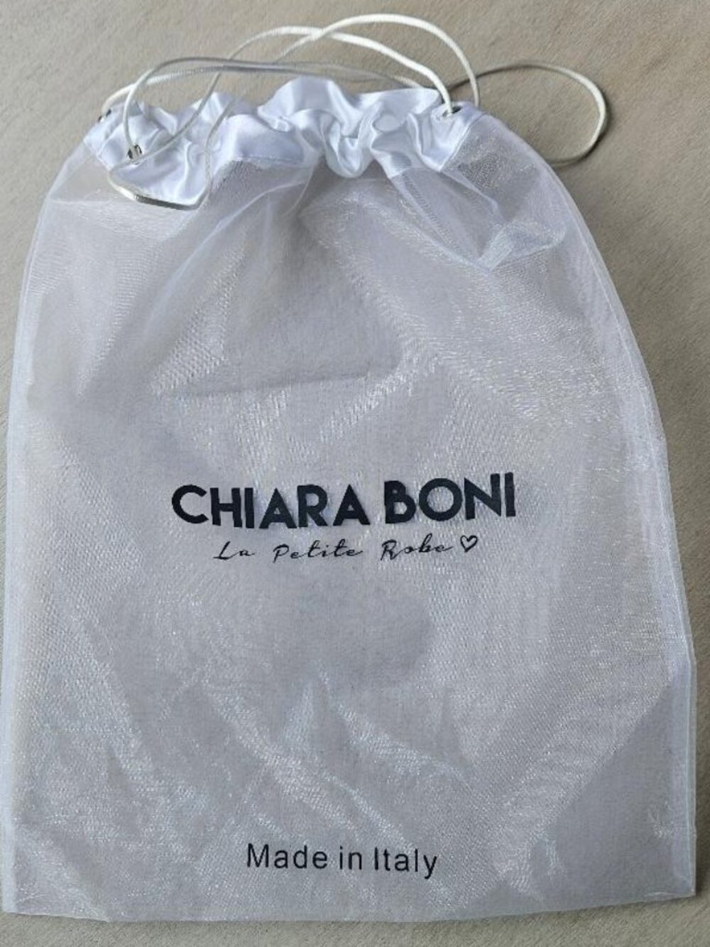 Chiara Boni Designer Drawstring Dust Bag New